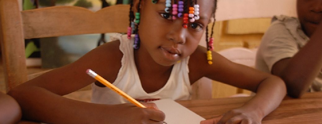 Little Girl Writting